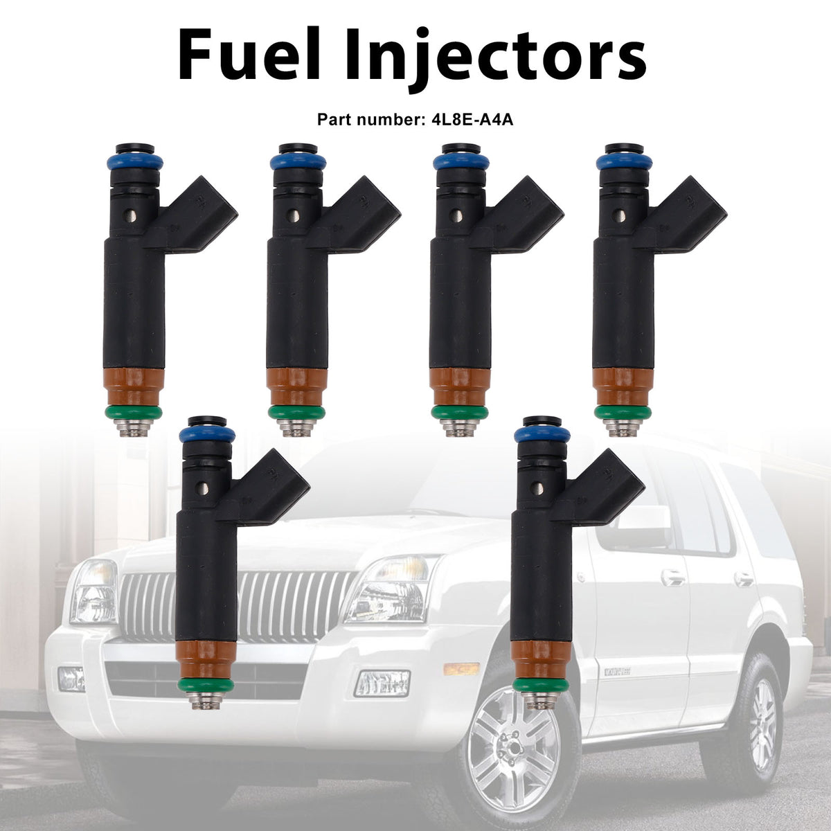 Mercury Mariner Ford Taurus Explorer 6PC 4L8E-A4A Fuel Injectors
