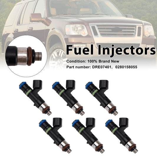 Mercury Mountaineer Ford Explorer 6PC DRE07401 Fuel Injectors 0280158055