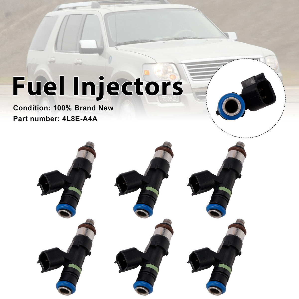 Mercury Mountaineer Ford Explorer 6PC DRE07401 Fuel Injectors 0280158055
