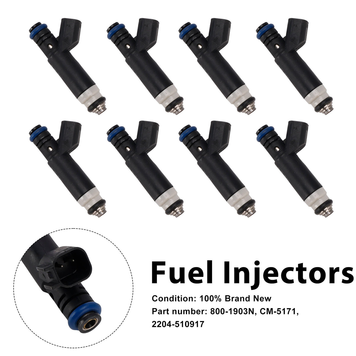 Mercury Mountaineer Ford Explorer 8PC CM-5171 Fuel Injectors 800-1903N