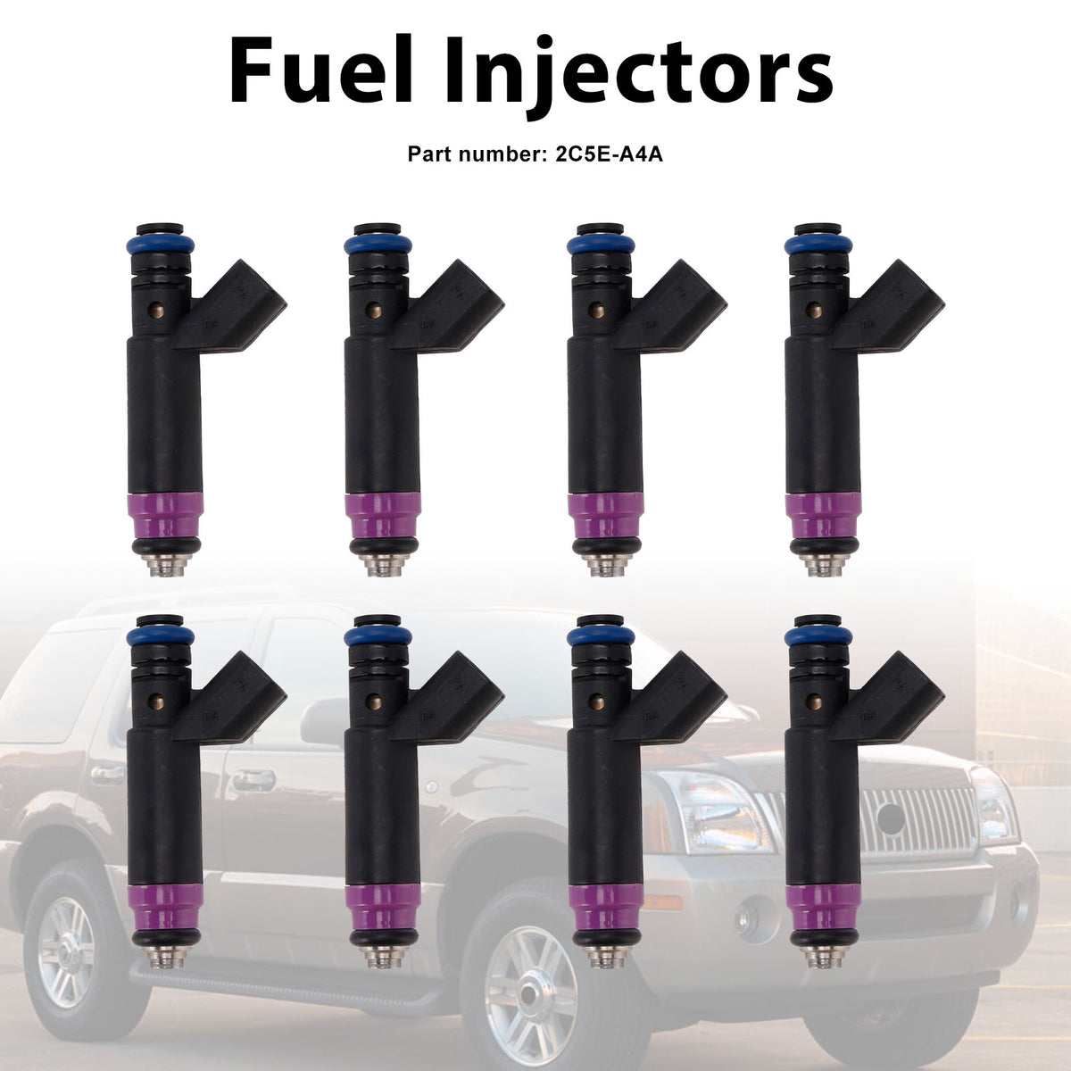Mercury Ford 4.6L V8 2003-2010 8PC 2C5E-A4A Fuel Injectors