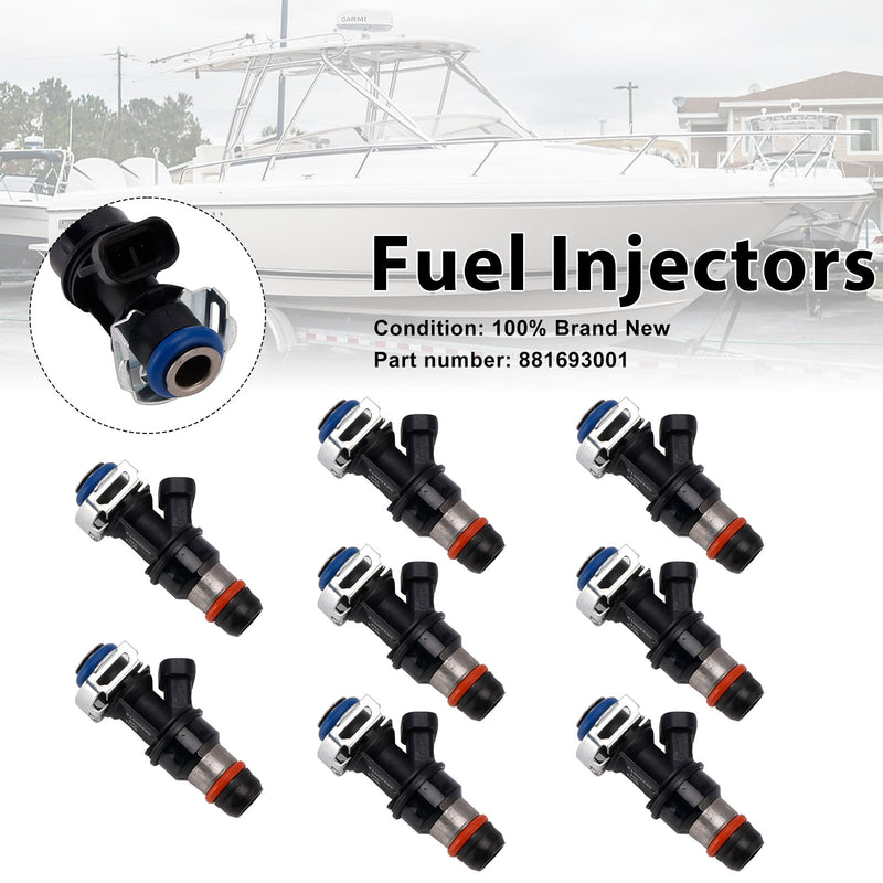 MERCRUISER 8.1L 496 CID V8 GM Engines 8PC 881693001 Fuel Injectors
