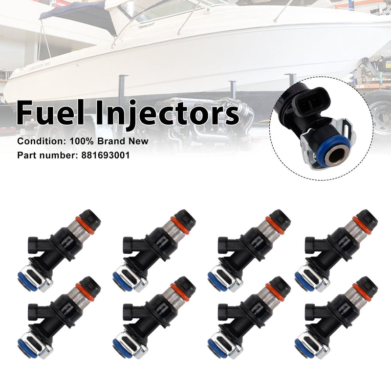 MERCRUISER 8.1L 496 CID V8 GM Engines 8PC 881693001 Fuel Injectors