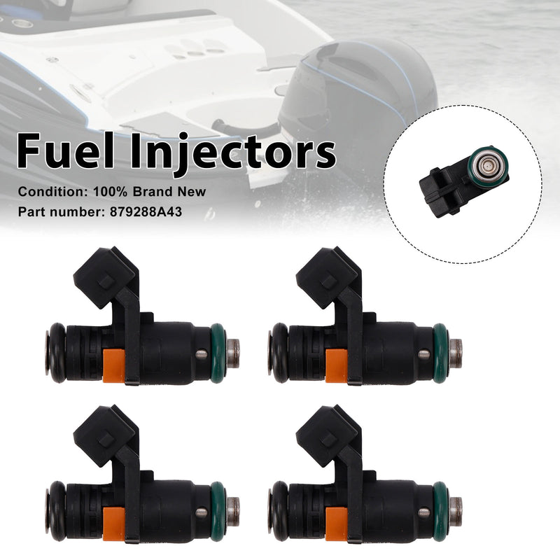 Mercruiser Sterndrive Gas Engines 3.0L 4PC 879288A43 Fuel Injectors