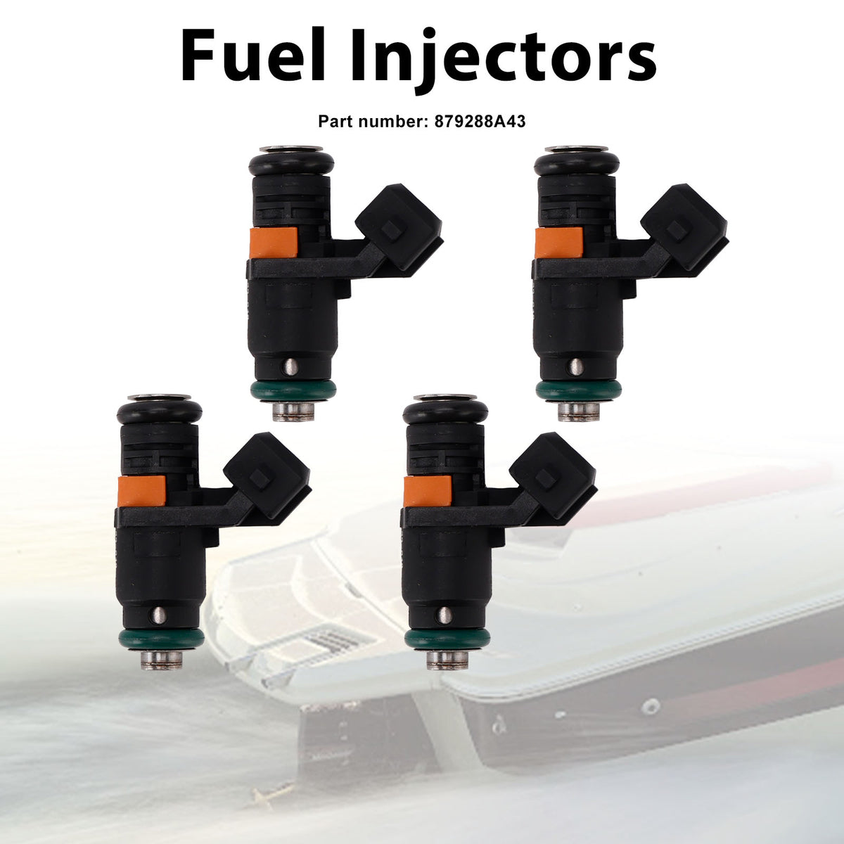 Mercruiser Sterndrive Gas Engines 3.0L 4PC 879288A43 Fuel Injectors