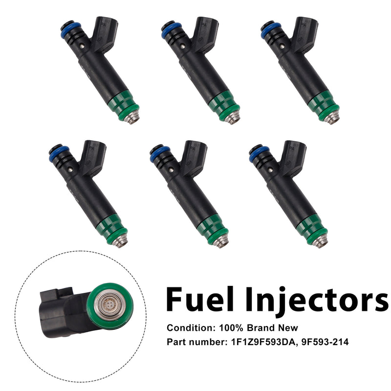 Mercury Monterey Ford Freestar 6PC 1F1Z9F593DA Fuel Injectors 9F593-214