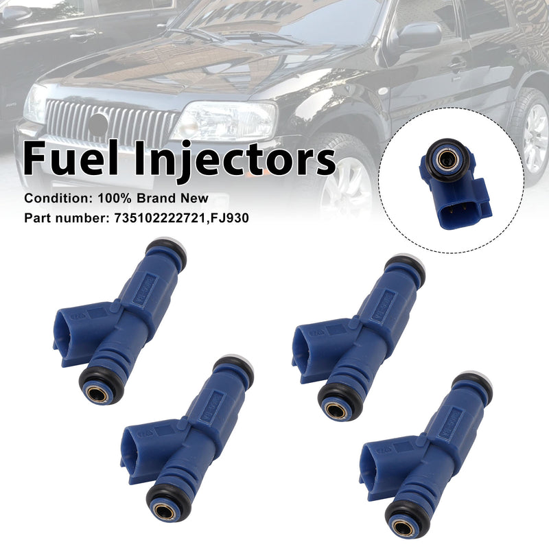 Mercury Mariner Ford Mazda Tribute 4PC FJ930 Fuel Injectors 735102222721