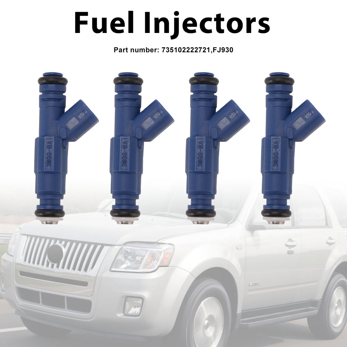 Mercury Mariner Ford Mazda Tribute 4PC FJ930 Fuel Injectors 735102222721