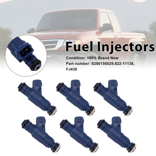 Mercury Mountaineer Ford Ranger Explorer 6PC 822-11138 Fuel Injectors ?0280156029