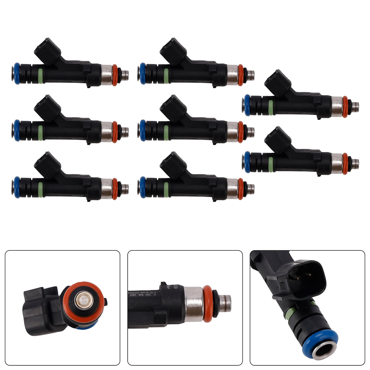 Mercury Grand Marquis Ford 8PC 5W7Z9F593AA Fuel Injectors 0280158064