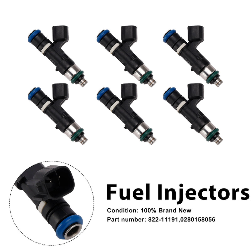Mercury Mountaineer Ford 6PC 822-11191 Fuel Injectors 0280158056