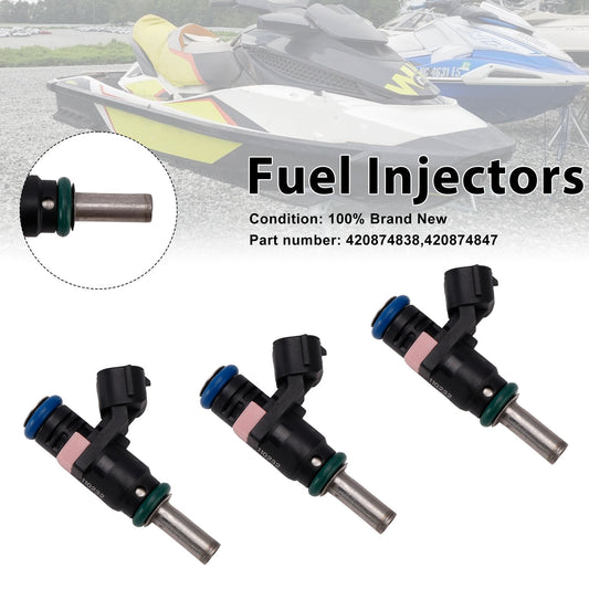 Sea-Doo SPARK GTR GTI GTS 3PC 420874847 Fuel Injectors 420874838