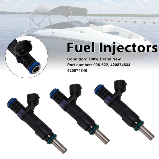 Sea-Doo GTI 155 GTR 215 RXT 260 3PC 420874834 Fuel Injectors 420874846