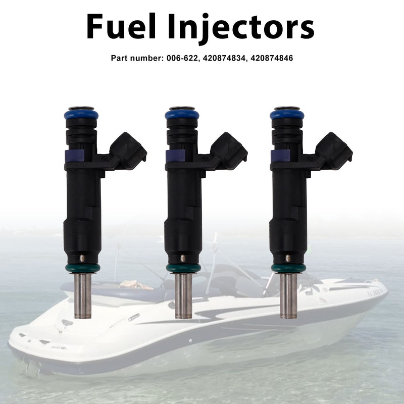 Sea-Doo GTI 155 GTR 215 RXT 260 3PC 420874834 Fuel Injectors 420874846