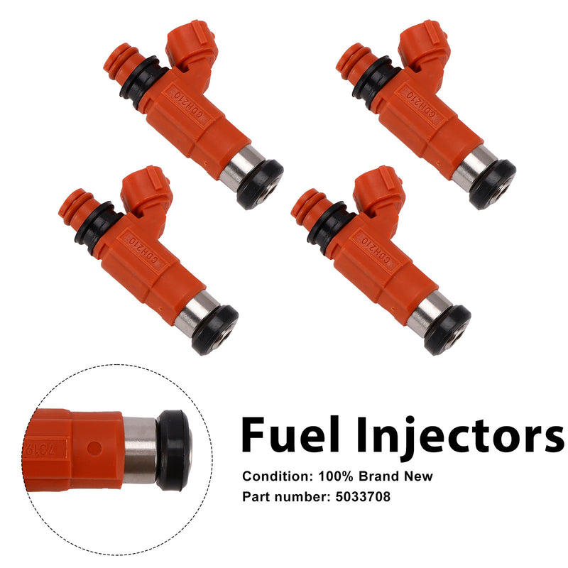 Outboard Moto 90-115-140 HP 2003-2006 4PC Fuel Injectors 5033708