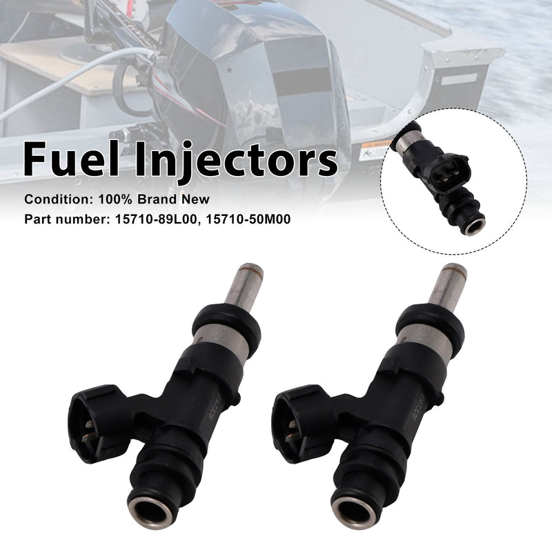 Suzuki Outboard 15HP 9.9HP 20HP 2PC 15710-89L00 Fuel Injectors 15710-50M00