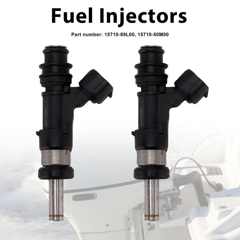 Suzuki Outboard 15HP 9.9HP 20HP 2PC 15710-89L00 Fuel Injectors 15710-50M00