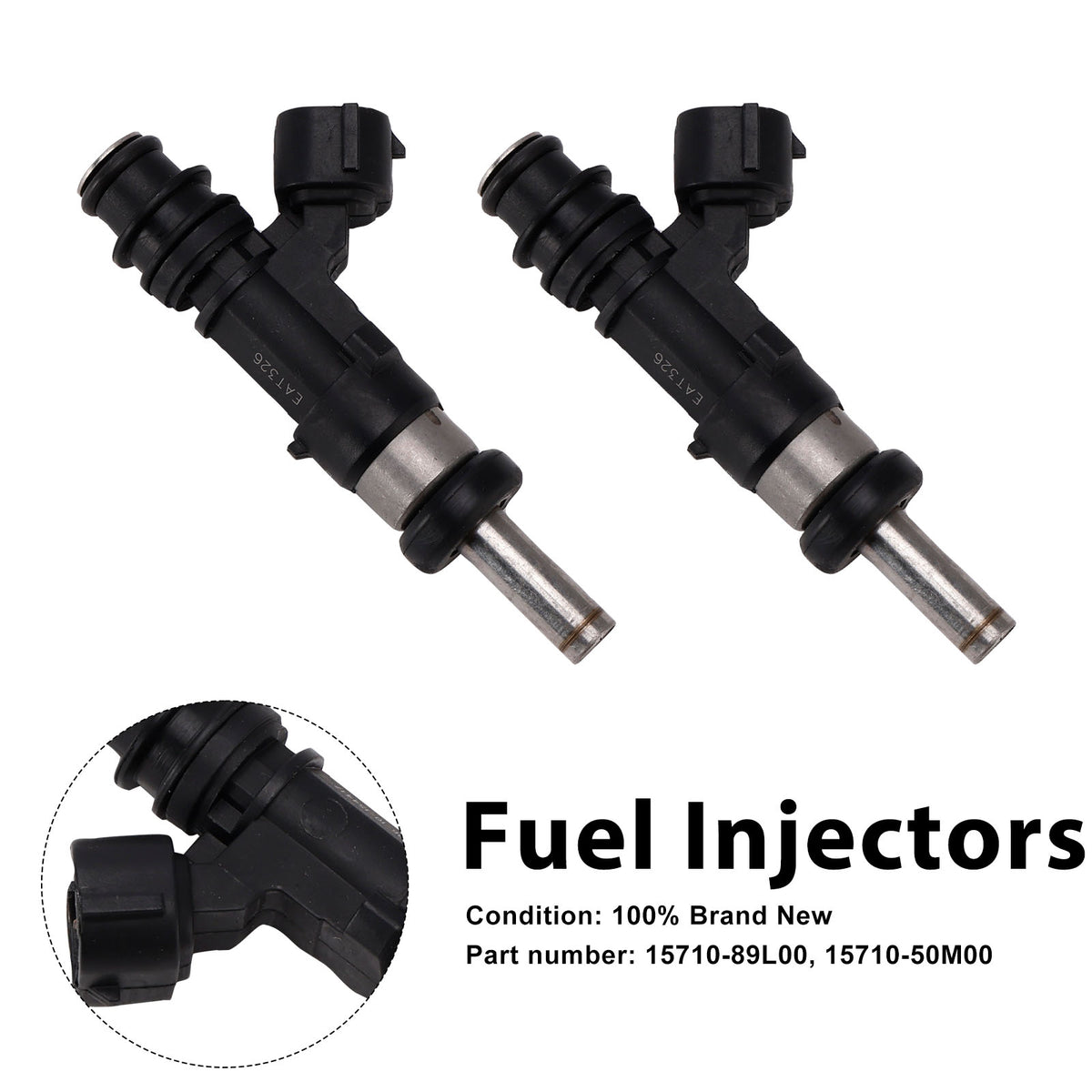 Suzuki Outboard 15HP 9.9HP 20HP 2PC 15710-89L00 Fuel Injectors 15710-50M00