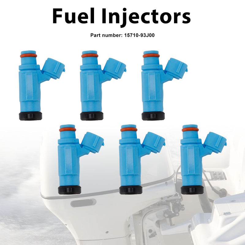 Suzuki Outboard 200HP 225HP 250HP 6PC Fuel Injectors 15710-93J00