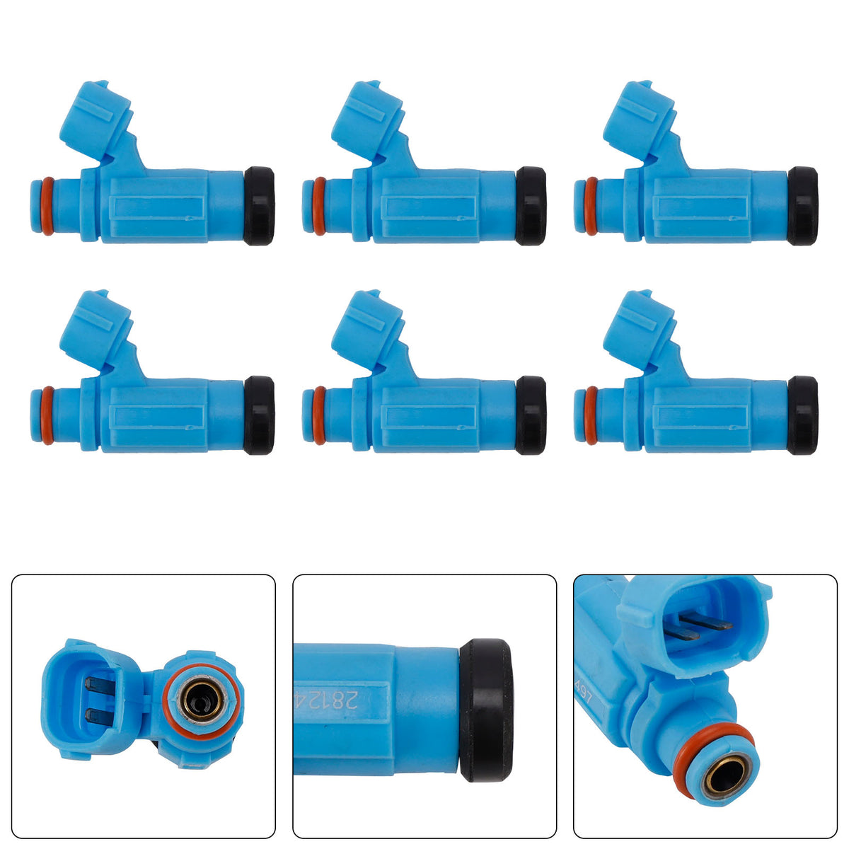 Suzuki Outboard 200HP 225HP 250HP 6PC Fuel Injectors 15710-93J00