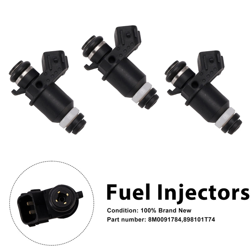 Mercury Mariner Outboard 25HP 30HP 3PC 8M0091784 Fuel Injectors 898101T74
