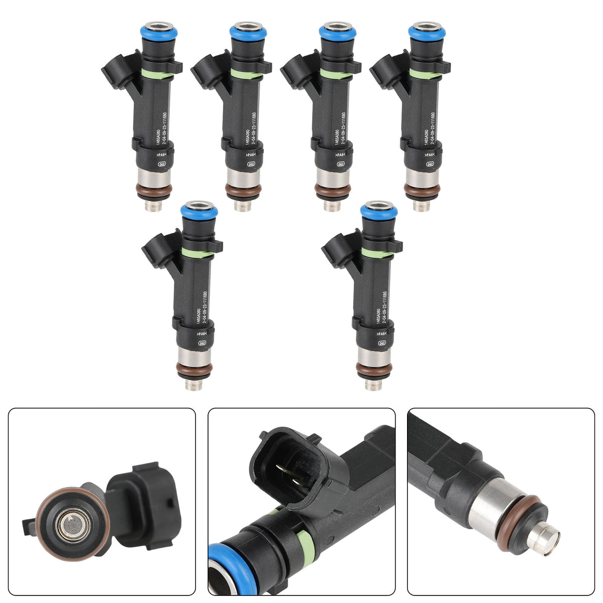 Mitsubishi Outlander 3.0L V6 2007-2013 1465A080 6PCS Fuel Injector