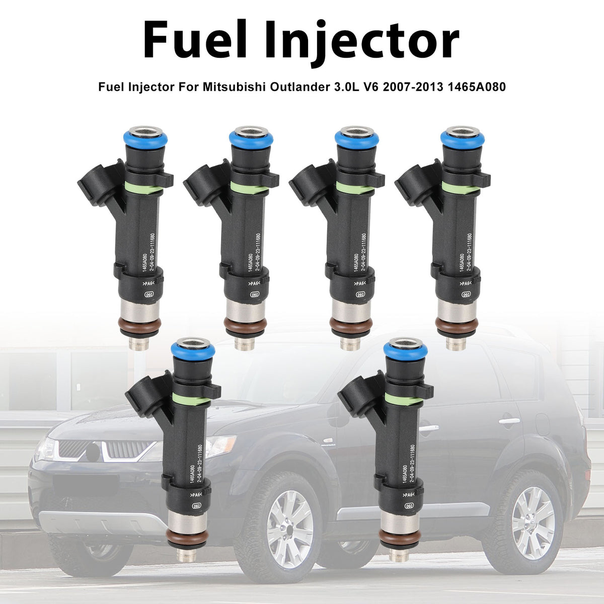 Mitsubishi Outlander 3.0L V6 2007-2013 1465A080 6PCS Fuel Injector