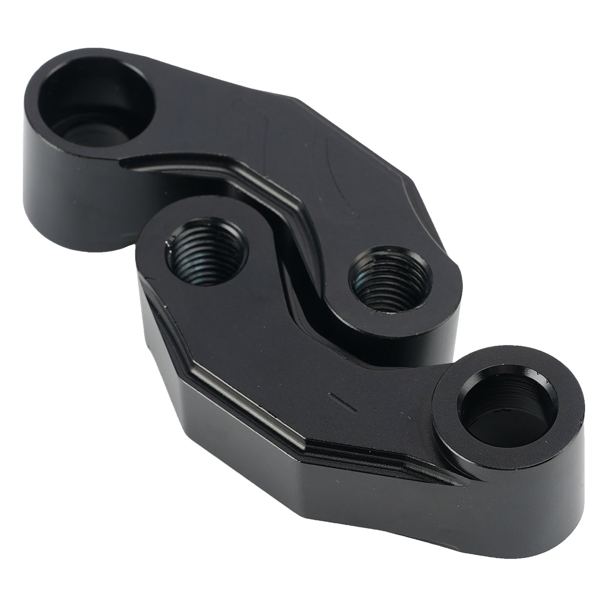 Pair Black Aluminum Mirror Extenders Risers Extension 10mm Universal