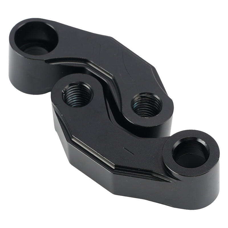 Pair Black Aluminum Mirror Extenders Risers Extension 10mm Universal
