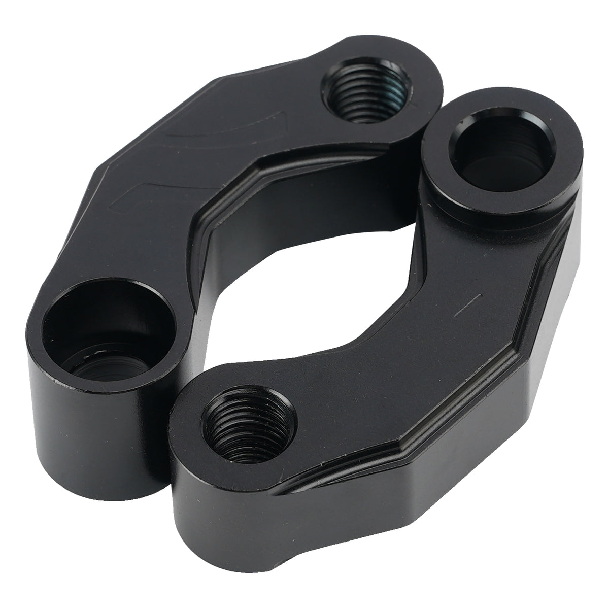 Pair Black Aluminum Mirror Extenders Risers Extension 10mm Universal