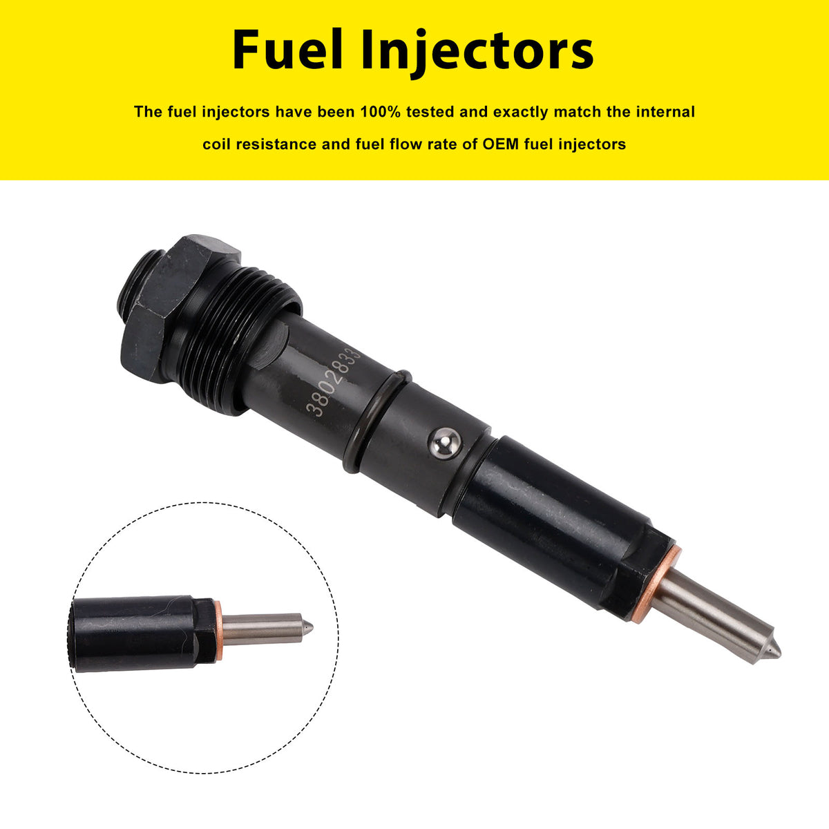 Cummins Marine Injector 6BTA 5.9L 3865968 Fuel Injectors 3802833