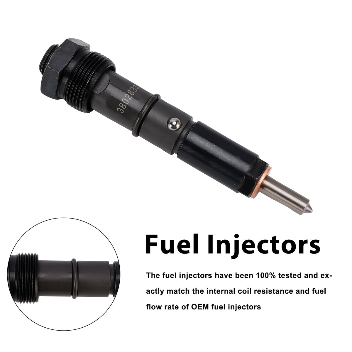 Cummins Marine Injector 6BTA 5.9L 3865968 Fuel Injectors 3802833