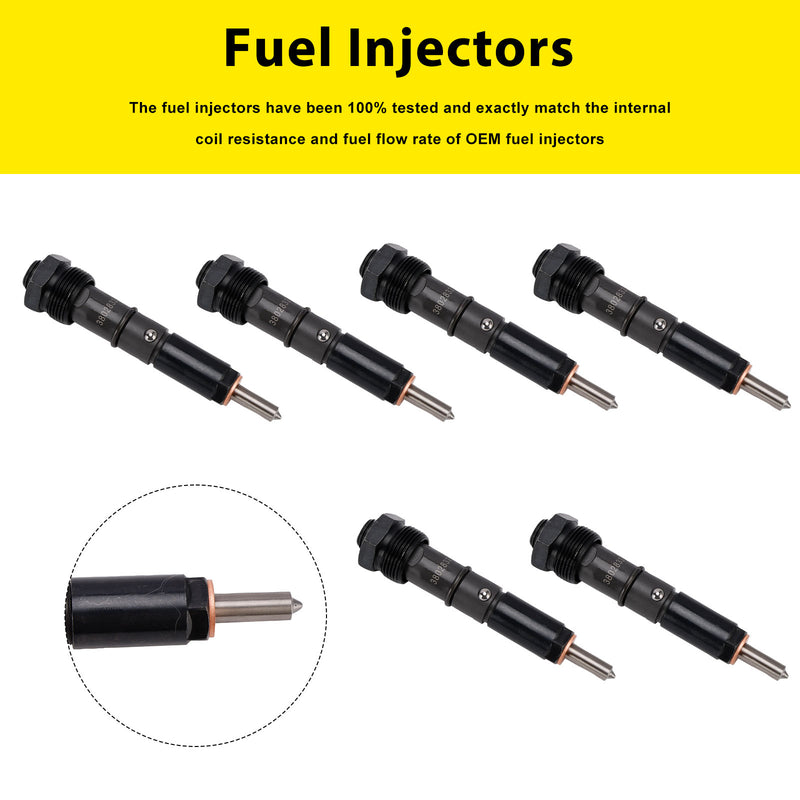Cummins Marine Injector 6BTA 5.9L 6PC 3865968 Fuel Injectors 3802833