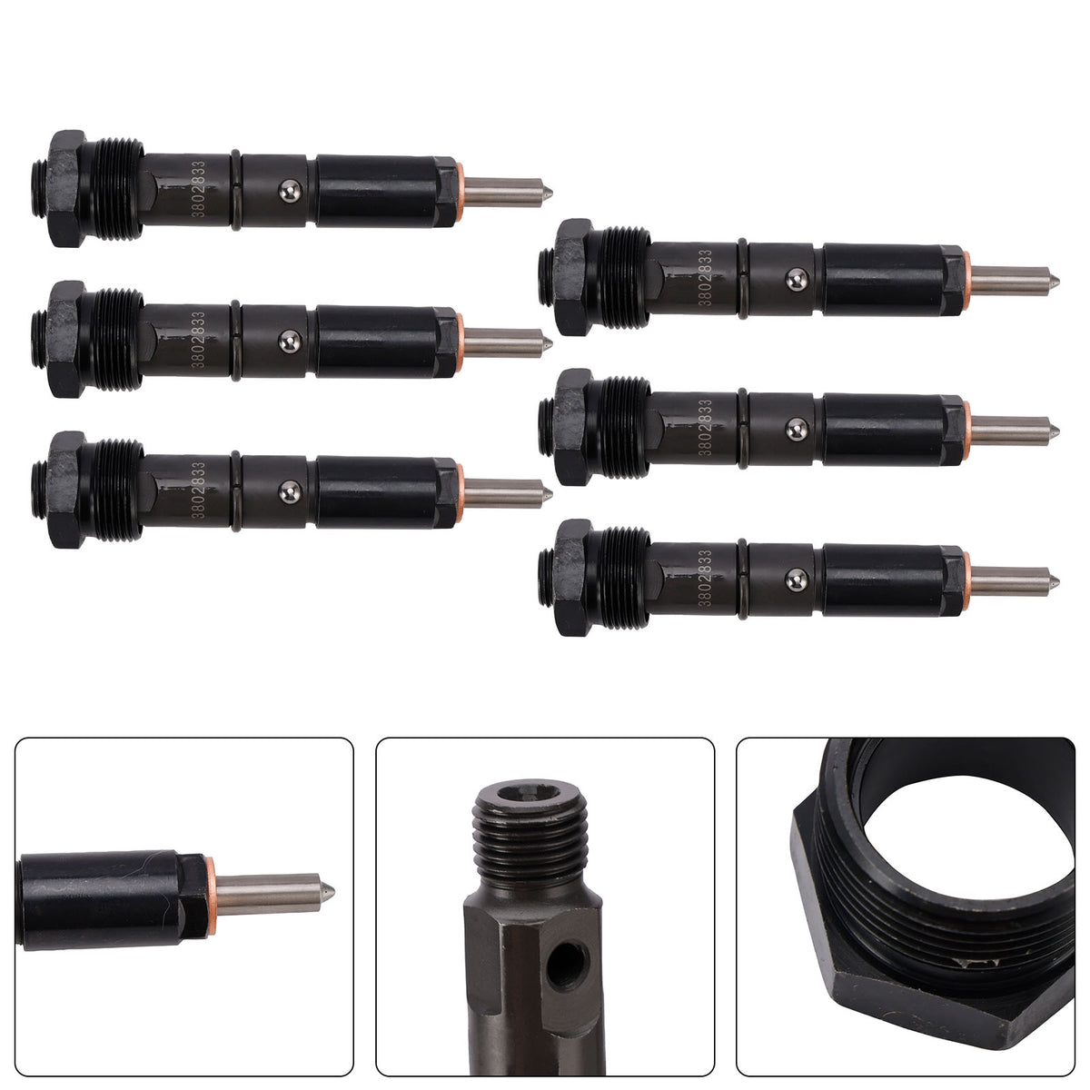 Cummins Marine Injector 6BTA 5.9L 6PC 3865968 Fuel Injectors 3802833