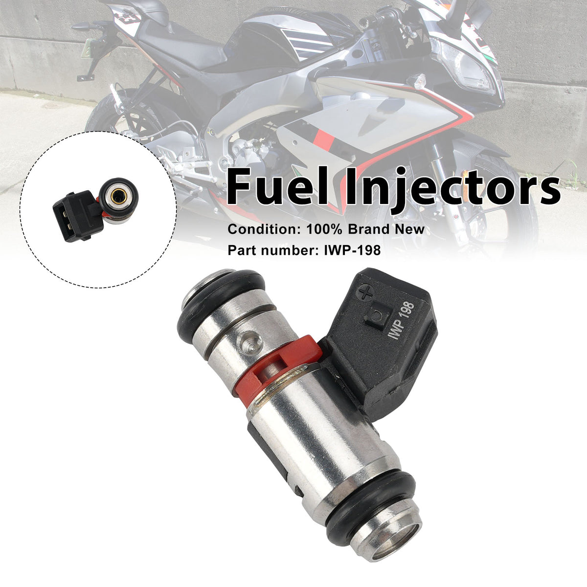 For Aprilia RS4 Scarabeo 125-200 IWP198 Fuel Injectors IWP-198