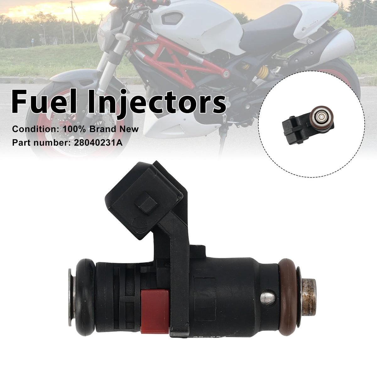 Ducati Monster 659 797 796 1110 Fuel Injectors 28040231A