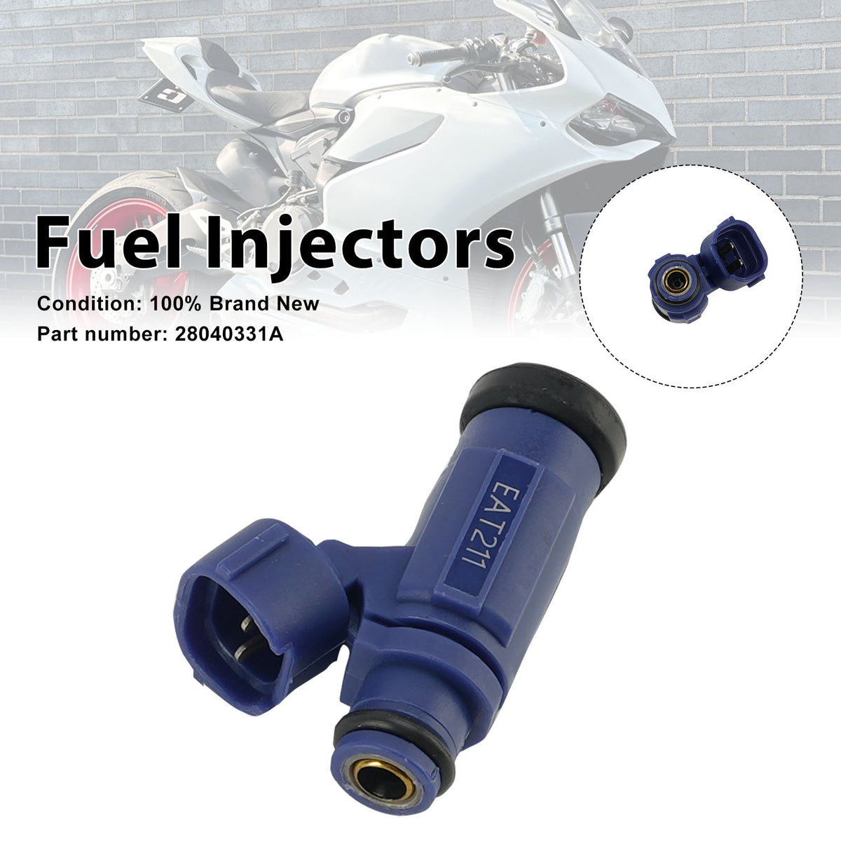 Ducati Panigale 899 989 1199 1299 S 2012-2017 Fuel Injectors 28040331A