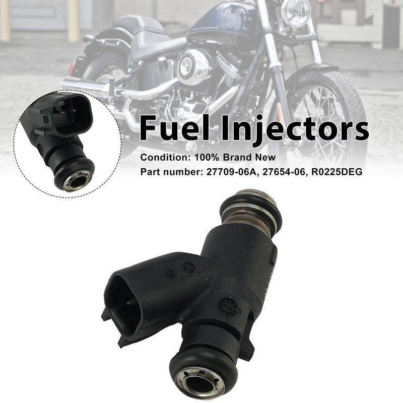 Dyna Cross Bones 25 Degree 27654-06 Fuel Injectors 27709-06A Fits
