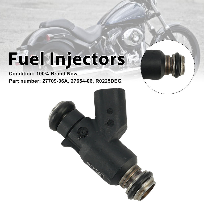 Dyna Cross Bones 25 Degree 27654-06 Fuel Injectors 27709-06A Fits
