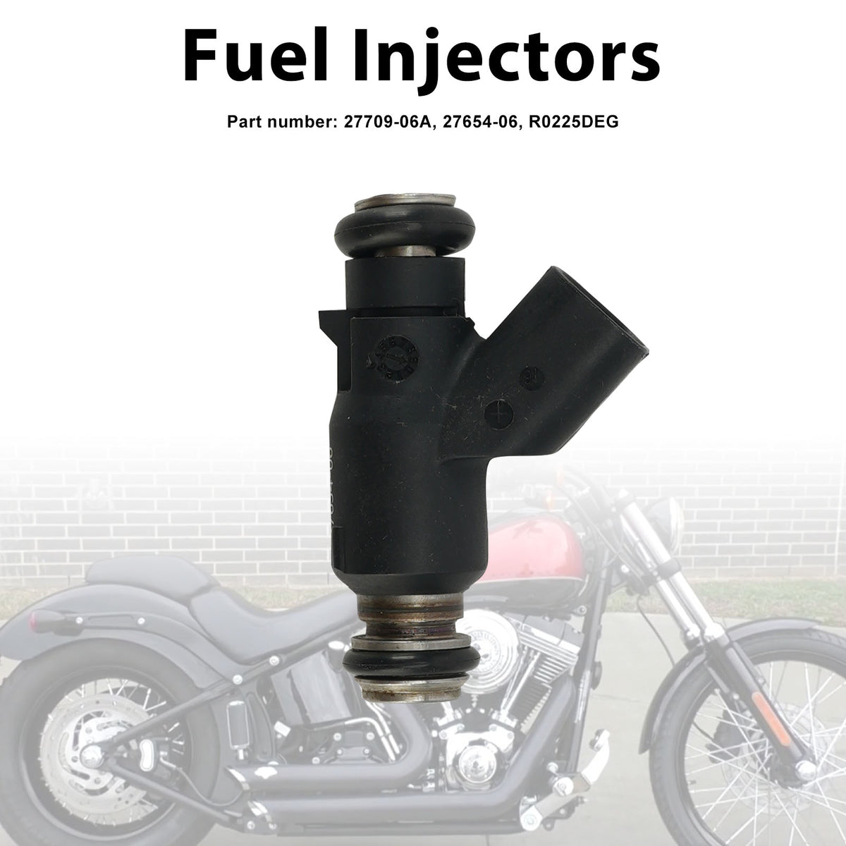 Dyna Cross Bones 25 Degree 27654-06 Fuel Injectors 27709-06A Fits