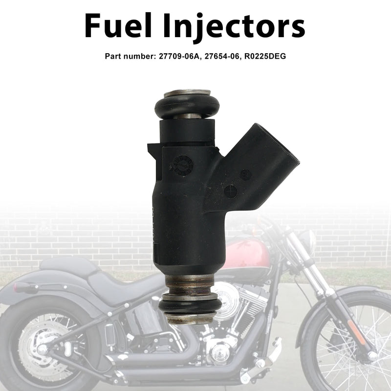 Dyna Cross Bones 25 Degree 27654-06 Fuel Injectors 27709-06A Fits