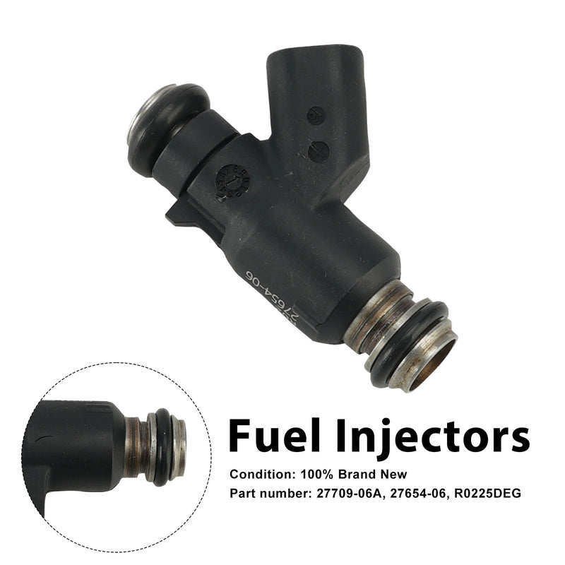 Dyna Cross Bones 25 Degree 27654-06 Fuel Injectors 27709-06A Fits