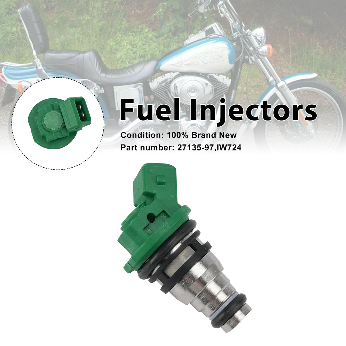 Dyna Bad Boy 1200 Sportster Road King IW724 Fuel Injectors 27135-97
