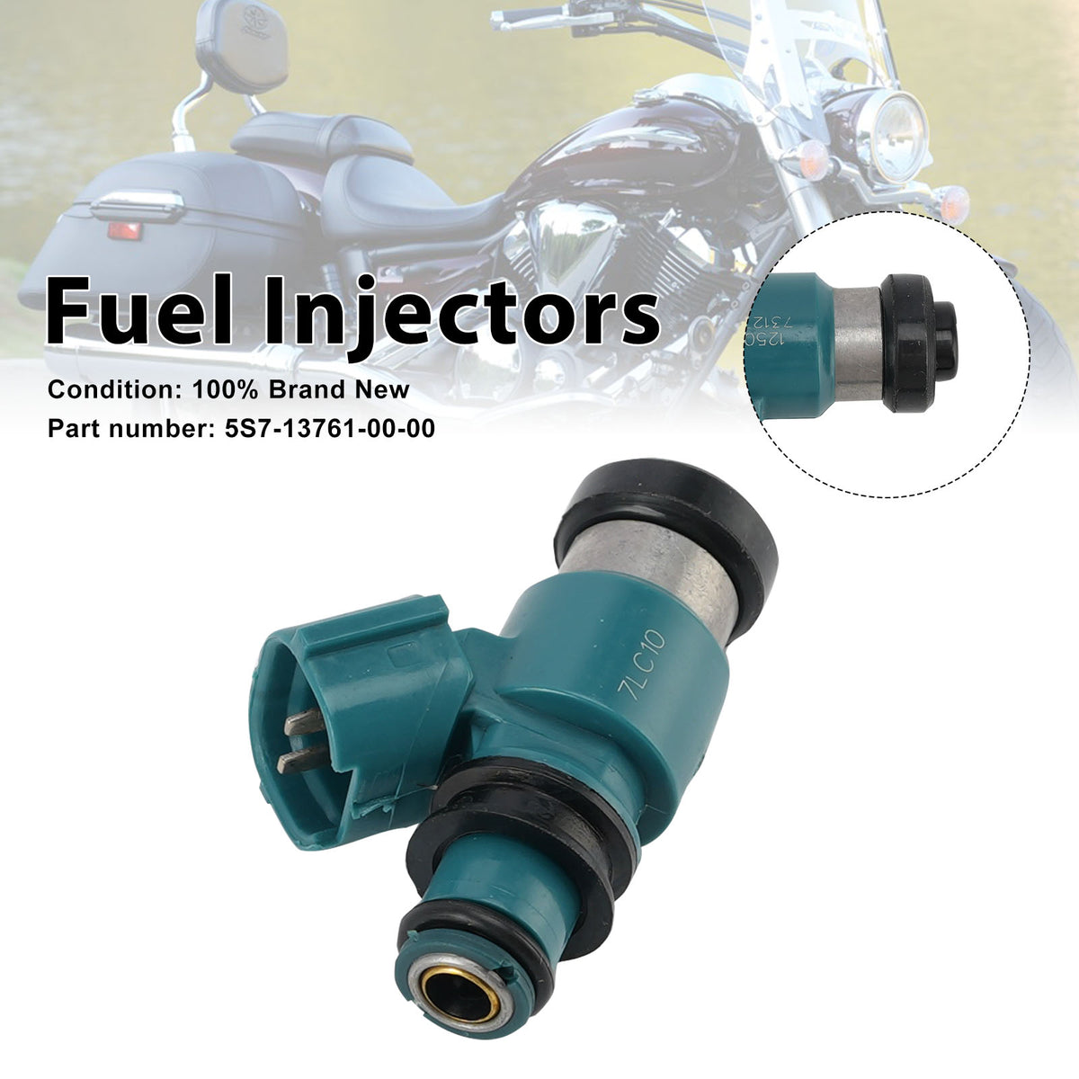 Yamaha V-STAR 950 YZF-R1 Fuel Injectors 5S7-13761-00-00