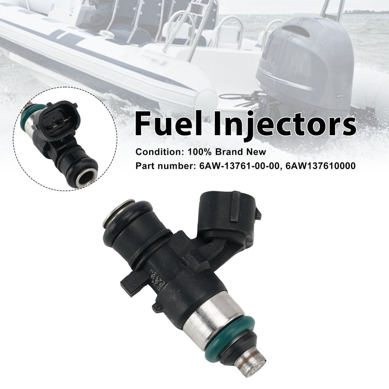 Yamaha Outboard 225/250/300/350HP Fuel Injectors 6AW-13761-00-00
