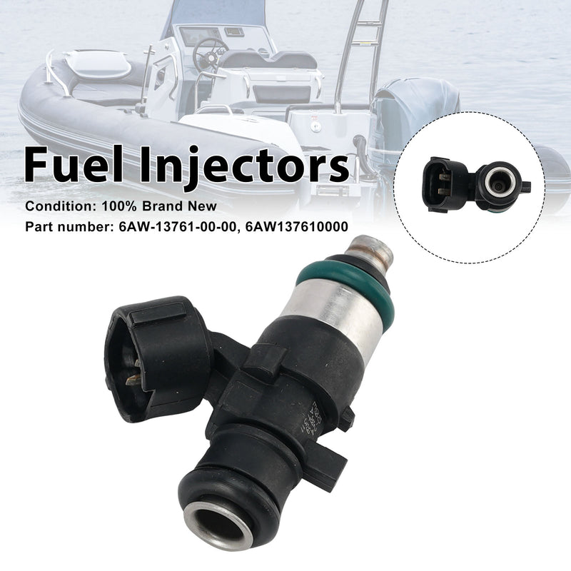 Yamaha Outboard 225/250/300/350HP Fuel Injectors 6AW-13761-00-00
