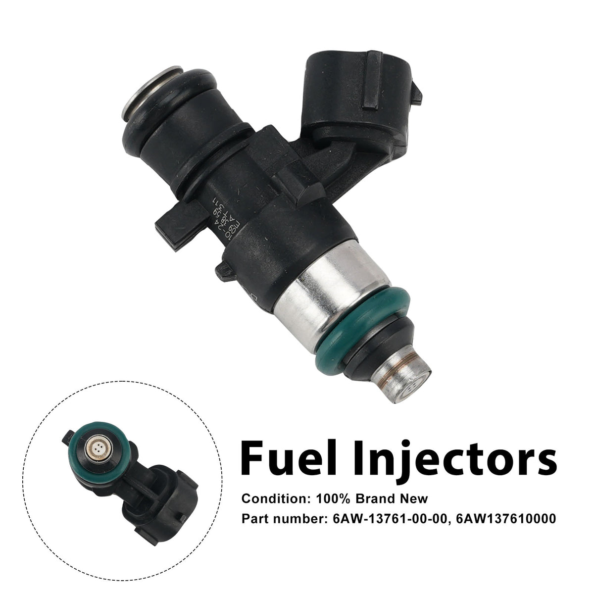 Yamaha Outboard 225/250/300/350HP Fuel Injectors 6AW-13761-00-00