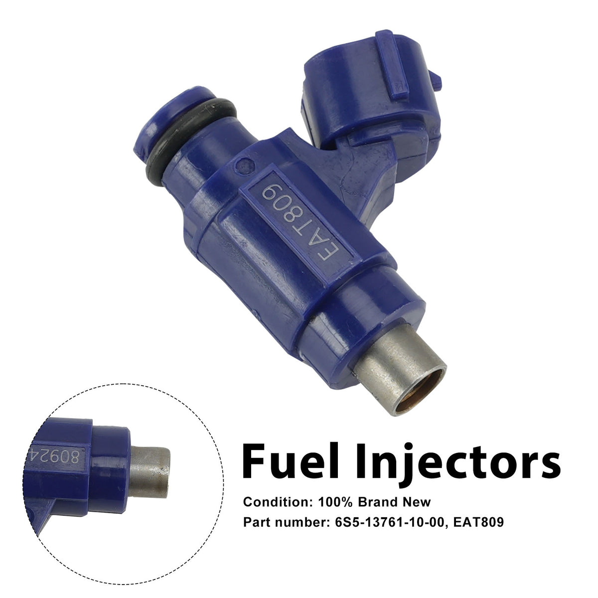 Yamaha WaveRunner VX HO SHO EAT809 Fuel Injectors 6S5-13761-10-00
