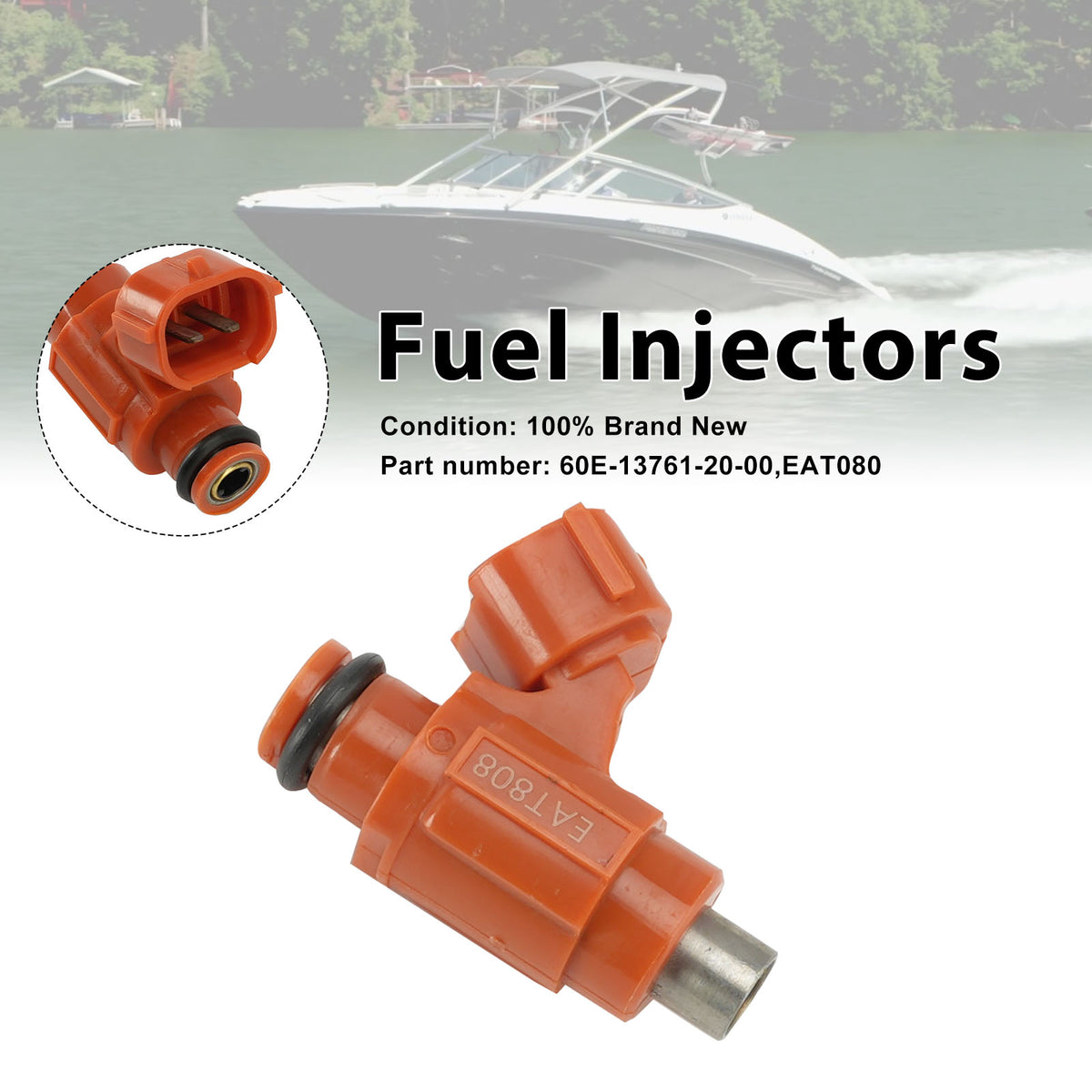 Yamaha 1100 2012-2015 EAT080 Fuel Injectors 60E-13761-20-00