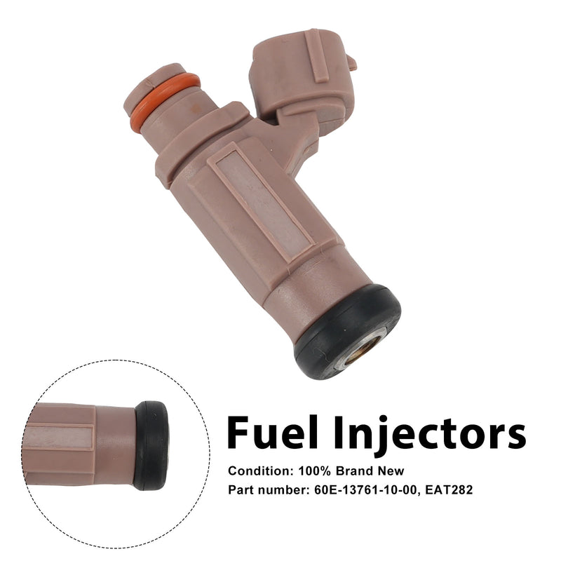 Yamaha PWC FX SX AR VX EAT282 Fuel Injectors 60E-13761-10-00